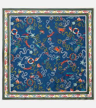 Alemais Al&eacute;mais Foulard in twill di seta con stampa