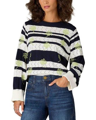 Wit & Wisdom Wit & Wisdom Double Layer Round Neck Sweater