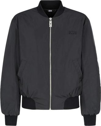 GCDS Nylon Logo Bomber - Dames - Bomber jackets - Zwart - XL - Nylon - Jassen