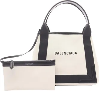 Balenciaga Pre-owned Balenciaga Canvas Navy Cabas S Tote Ladies Z42828V08QKWGQ1N