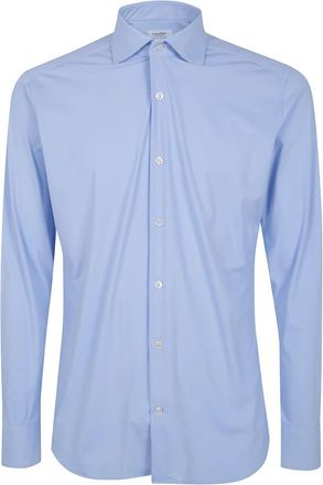 Tintoria Mattei Overhemden, Heren, Blauw, M, Formal Shirts