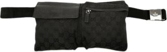 Gucci Pre-owned Belt Bag - Dames - Vintage Heuptassen - Zwart - ONE Size - Leer - Vintage