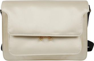 Marni Trunk Schoudertas - Dames - Schoudertassen - Beige - ONE Size - Leer - Tassen