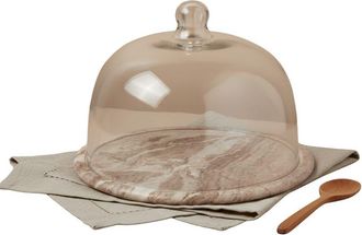 Be Home Waterfall Marble Glass Cloche in Clear at Nordstrom