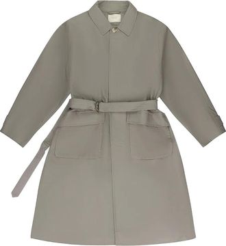 Aimé Leon Dore belted coat - men - Cotton/Polyurethane - L - Grey