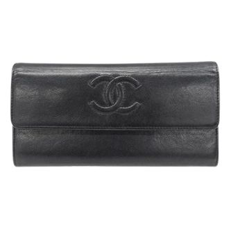 Chanel Pre-owned Wallets, female, Black, Size: ONE SIZE Pre-owned Vintage Wallet