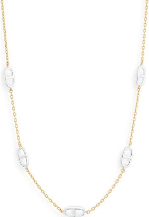 Nordstrom Rack Mariner Link Station Chain Necklace in Gold- Silver at Nordstrom Rack