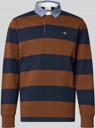GANT Sweatshirt mit Label-Stitching in Hellbraun, Größe XXXL