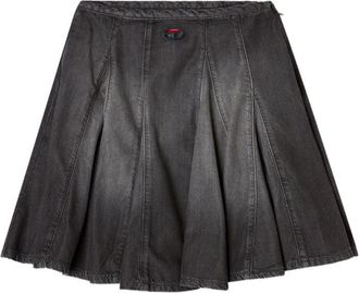 Diesel Grey Pleated Mini Skirt