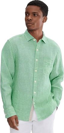 Tommy Bahama Long Sleeve Paradise Breezer Mens T Shirt Lite Neptune Green : 3XL, Linen