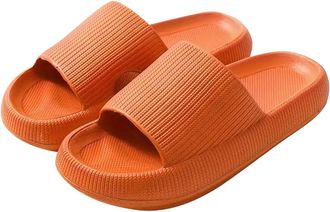 Generic Cloud Slides for Women Men Pillow Shower Slippers Arch Support Platform Sandals Summer Comfy Sandals House Shoes Indoor Outdoor Slip On Walking Sandal