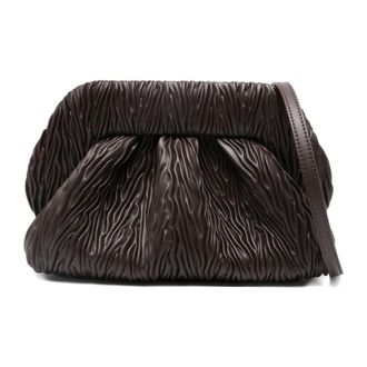 Themoir&egrave; Clutches, female, Brown, Size: ONE SIZE Bios Medium Arricciato
