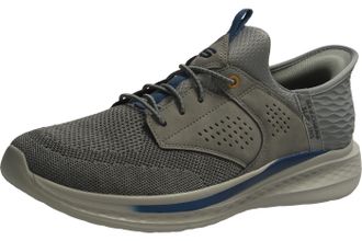 Skechers Mens Slade-Caster Sneaker, Grey, 7.5 UK