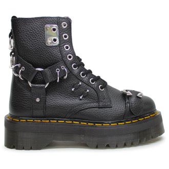 Dr. Martens Jadon HDW Milled Nappa Leather Unisex Ankle Boots - Black - Size:UK 6.5
