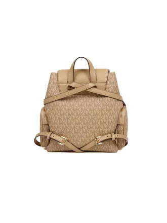 Michael Kors Womens Backpack Camel Polyvinyl Chloride