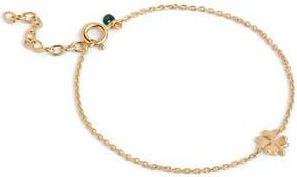 Enamel Copenhagen Four-Leaf Clover Bracelet in Gold at Nordstrom