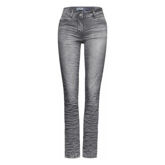 Cecil Dames, Jeans, Grijs, Maat: W34 L28 Katoen