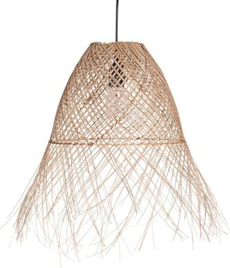 Maisons du monde L&aacute;mpara de techo de mimbre D.70 cm