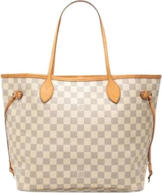 Louis Vuitton Pre-owned Tote Bags, female, White, Size: ONE SIZE Pre-owned Neverfull MM