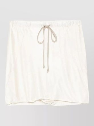 Rick Owens jersey shorts skirt double layer pockets