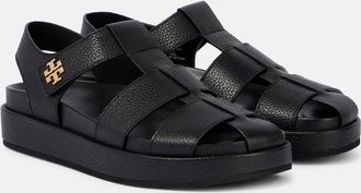 Tory Burch Sandali Double T in pelle