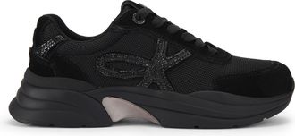 Kurt Geiger Womens Lois Sneakers - Black - Size UK 3