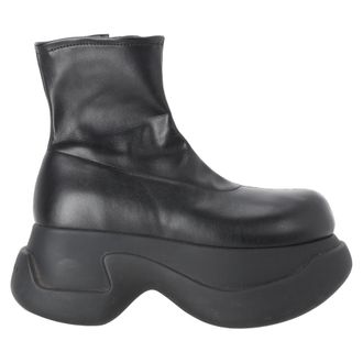 Marni Pre-owned Womens Platform Ankle Boots in Black Leather - Size 40.5 EU/IT
