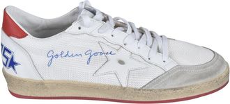 Golden Goose Ball Star fabric sneakers in white