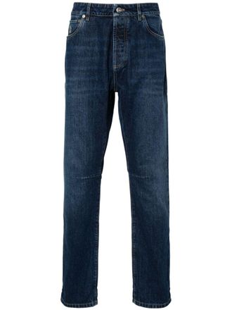 Brunello Cucinelli Jeans slim a vita media - Blu