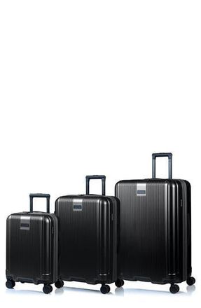 Champs Luggage Marquis 3-Piece Hardside Luggage Set in Black at Nordstrom Rack