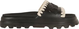 Mou Eva Onepiece Slide - Dames - Sandalen - Zwart - 40 EU - Schoenen