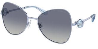 Swarovski SK7002 40054L Womens Sunglasses Blue Size 57