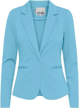 Ichi Ihkate Blazer - Dames - Blazers - Blauw - XS - Leer - Jassen