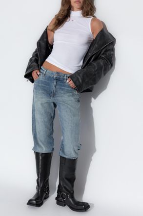 Diesel Top T-MOKKY-SL-MICRODIV, Womens, White