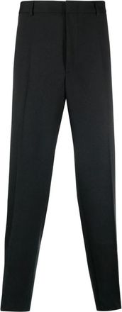Jil Sander Zwarte broek met rechte snit Aw 24 - Heren - Slim Fit Broeken - Zwart - L - Polyester - Broeken
