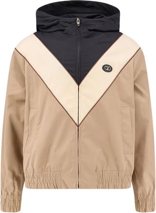 Valentino Full-Zip Jacket In Nylon - Heren - Zomerjassen - Veelkleurig - M - Nylon - Jassen