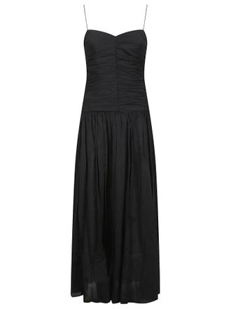 Matteau Agthered Drop Gathered Midi Dress