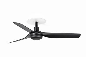 Netlighting Mini Punt Recessed 90cm Ceiling Fan Matt Black