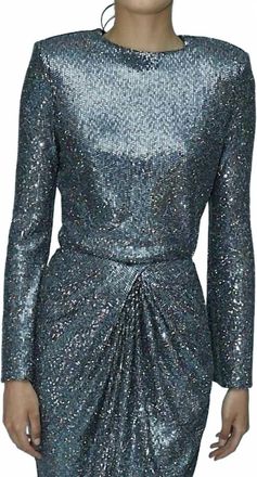 AIIFOS Lola Long Sleeve Top In Black Crystal