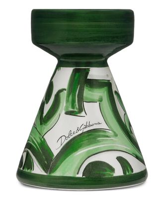Dolce & Gabbana Portacandele piccolo con stampa - Verde