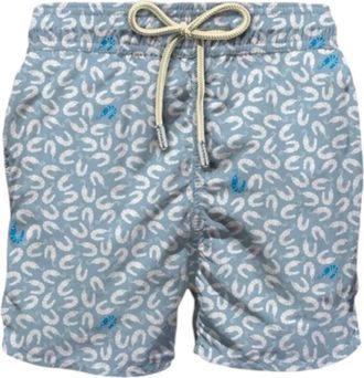 MC2 Saint Barth Badmode, Heren, Blauw, S, Polyester, Comfort Light