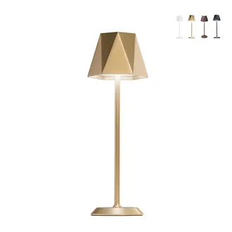 Fabas Luce Lampada Moderna Led Da Tavolo Interno Esterno Portatile Ricaricabile Katy - Oro