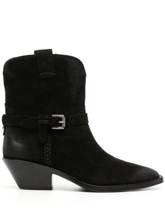 Ash Stivali a punta Dustin 55mm - Nero