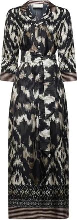 Pierre-Louis Mascia Aloe Overhemdjurk - Dames - Shirt Kleedjes - Grijs - S - Kleedjes