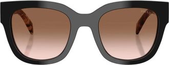 Prada Square Zonnebrillen - Dames - Zonnebrillen - Zwart - 52 MM - Accessoires
