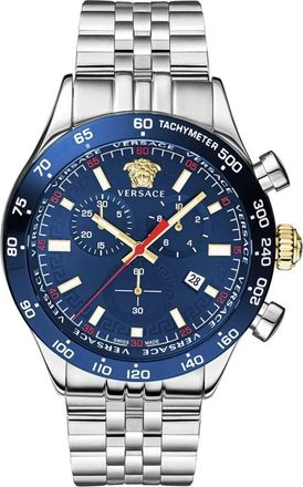 Versace Hellenyium Chronograph - Heren - Accessoires - Grijs - Maat: ONE Size
