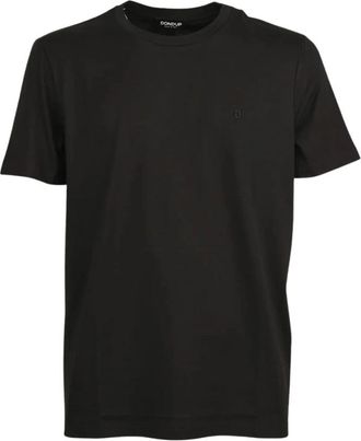 Dondup Regular-fit T-shirt met ronde hals - Dames - T-shirts - Zwart - S - Katoen - Tops