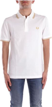 Fred Perry Hombre, Camisetas, Blanco, Talla: M