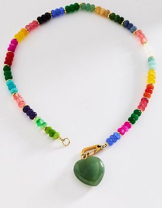 Holst + Lee Gem Heart Necklace