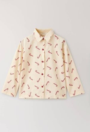 Mango Camicia da pigiama in cotone stampata bianco sporco - Home - 2-3 anni - MANGO HOME